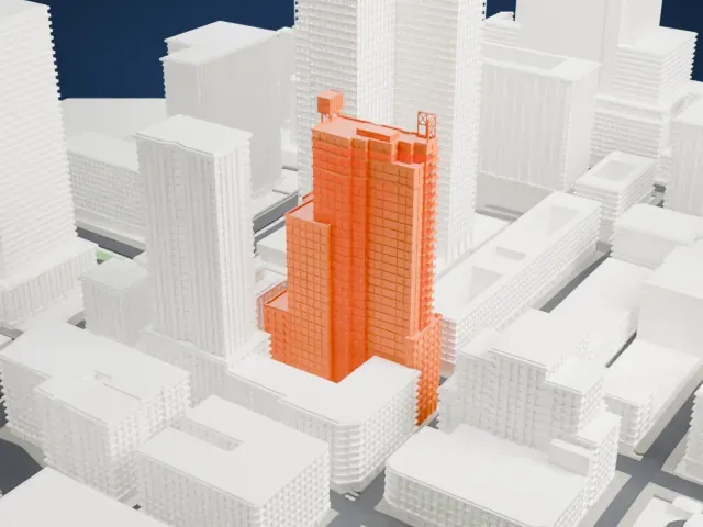 Altitude Montreal model, North view