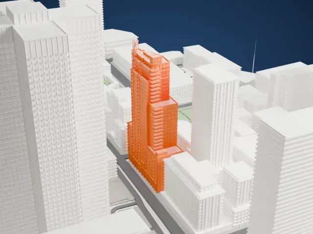 Altitude Montreal model, South view
