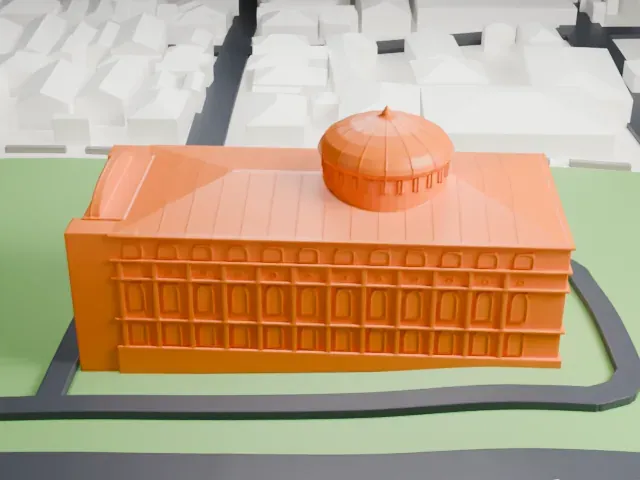 Amazon Theatre model, North view