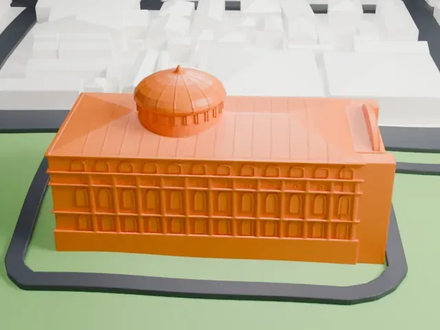 Amazon Theatre model, South view
