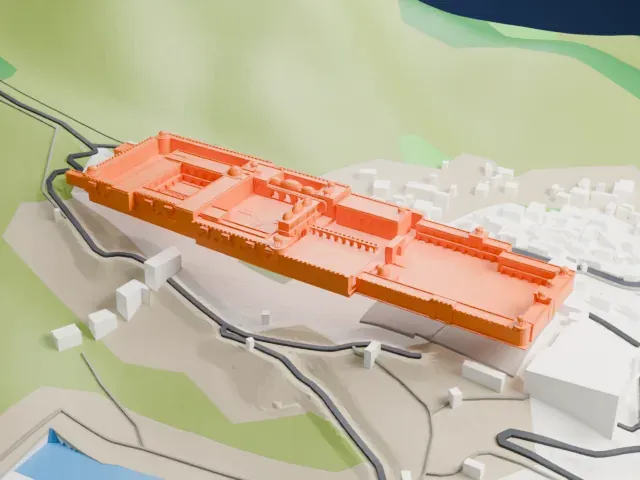 Amber Fort model, East view