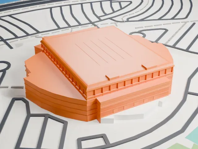 Amerant Bank Arena model, North view