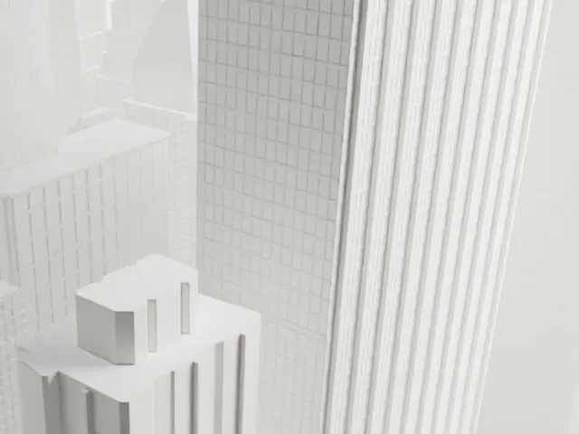 American Surety Building model, East view