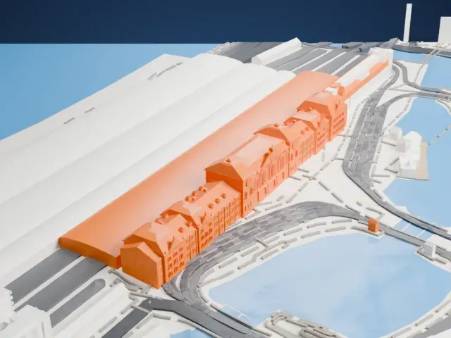 Amsterdam Centraal model, West view