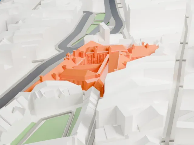 Amsterdam Museum model, South view