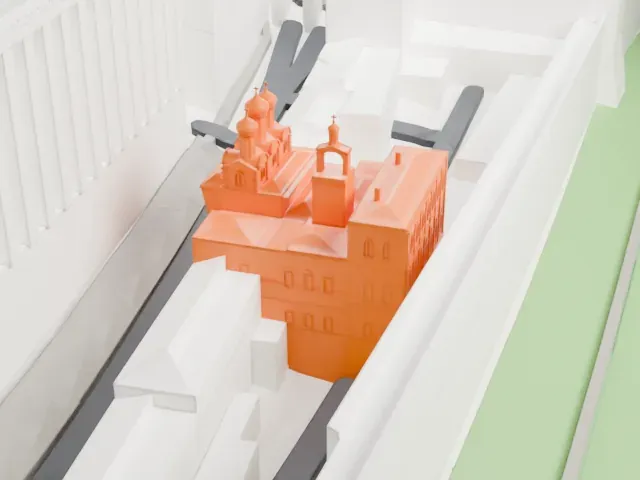 Amusement Palace model, North view