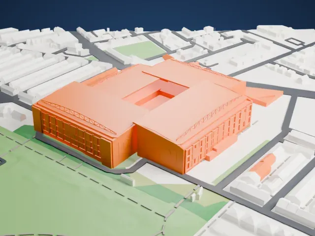 Anfield model, North view