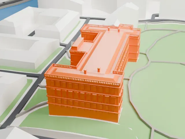 Anichkov Palace model, North view
