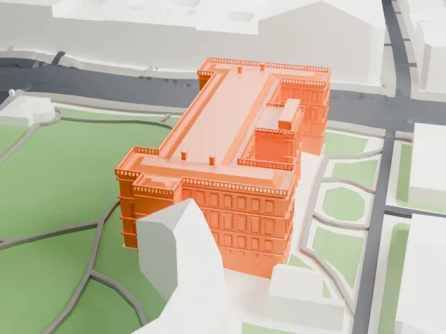 Anichkov Palace model, South view