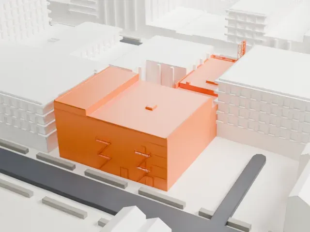 Apollo Theater model, North view