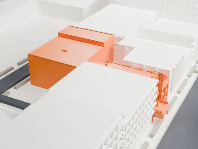 Apollo Theater model, West view