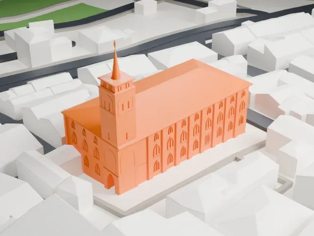 Arap Mosque model, East view