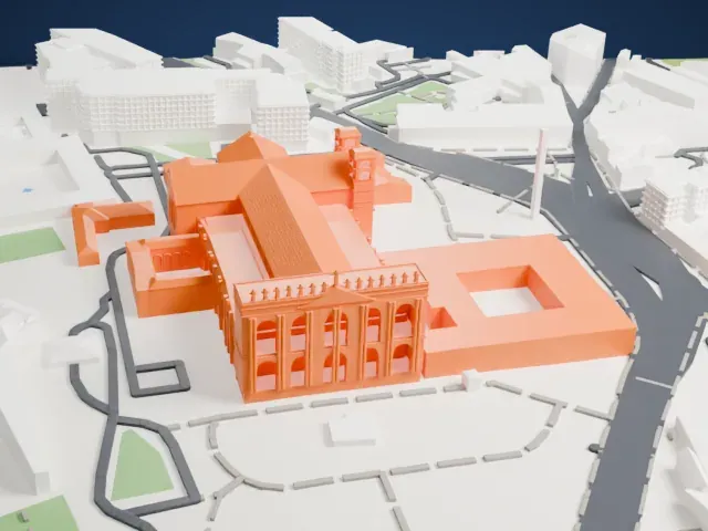Archbasilica of Saint John Lateran model, East view