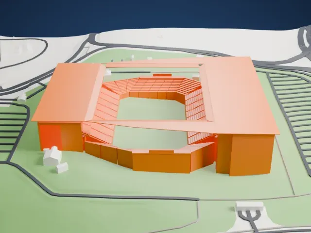 Arena Corinthians model, North view