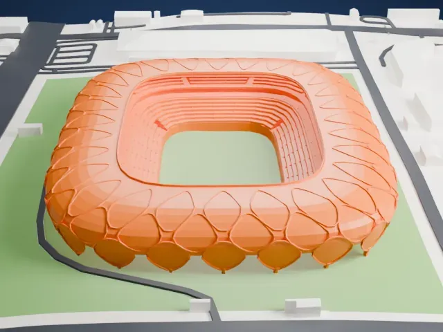 Arena da Amazônia model, North view