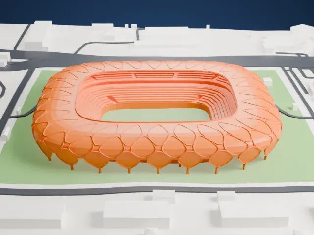 Arena da Amazônia model, West view