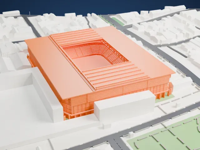 Arena da Baixada model, East view