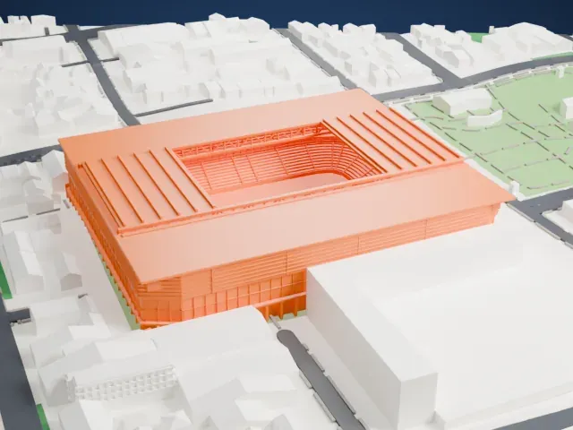 Arena da Baixada model, South view