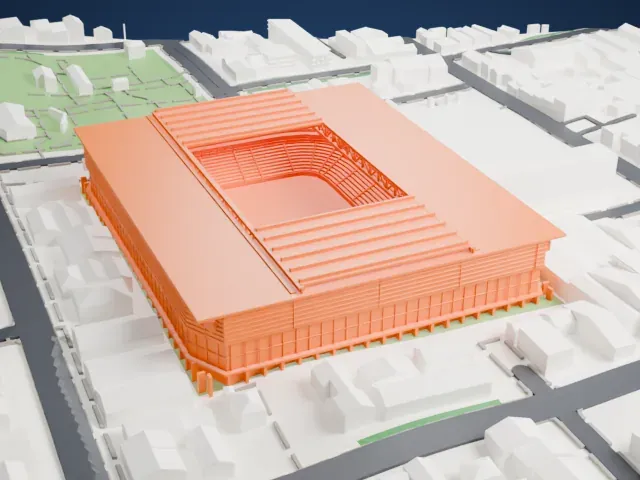 Arena da Baixada model, West view