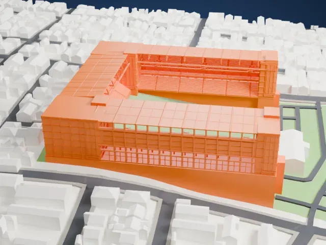 Arena Independência model, South view