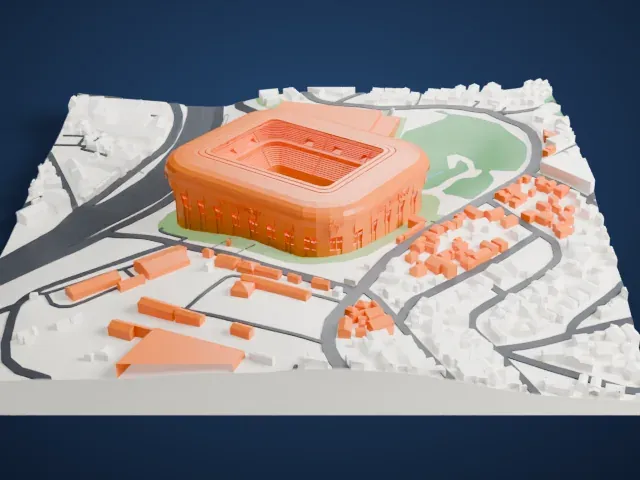 Arena MRV model, East view