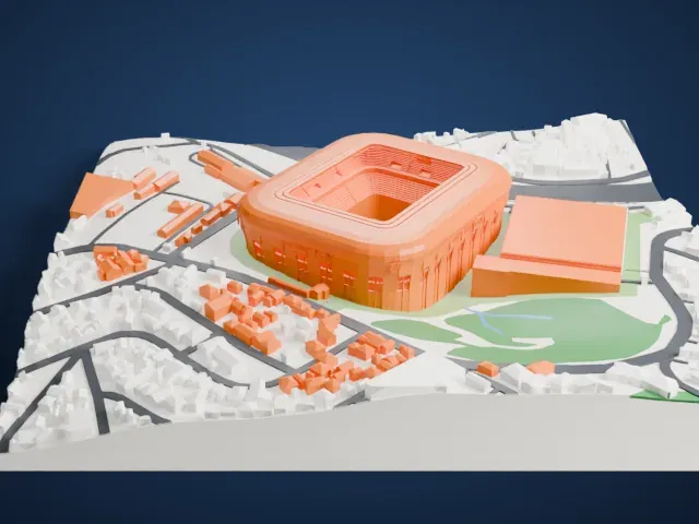 Arena MRV model, North view