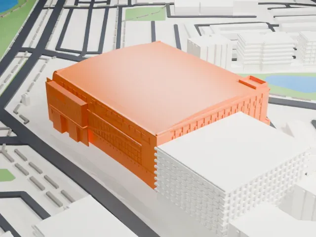 Arena Vilnius model, West view