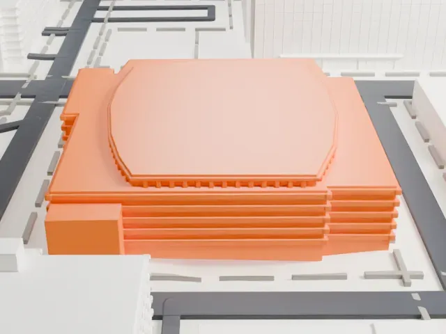 Arizona Financial Theatre model, North view