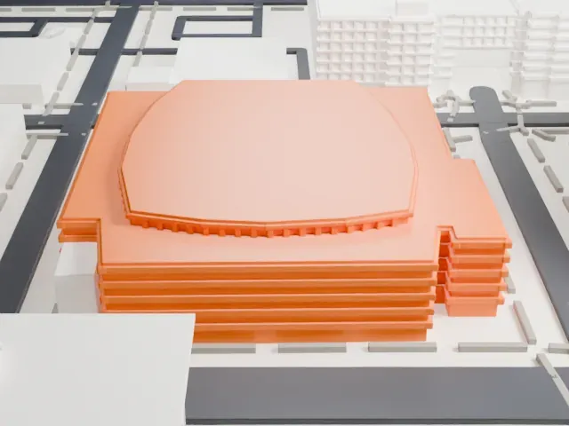 Arizona Financial Theatre model, South view