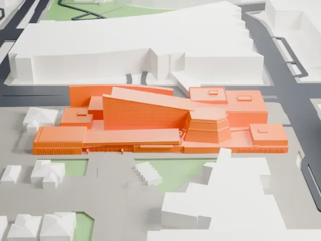 Arizona Science Center model, North view