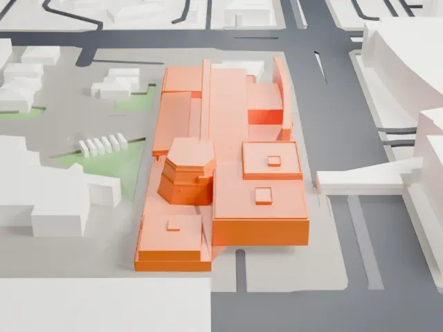 Arizona Science Center model, West view