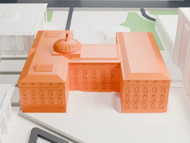 Arizona State Capitol model, North view