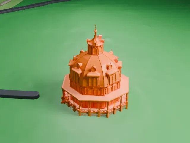 Armour–Stiner House model, North view
