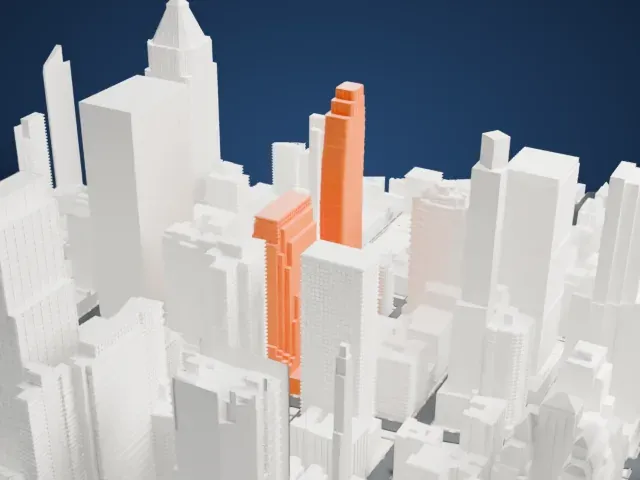 ARO model, East view