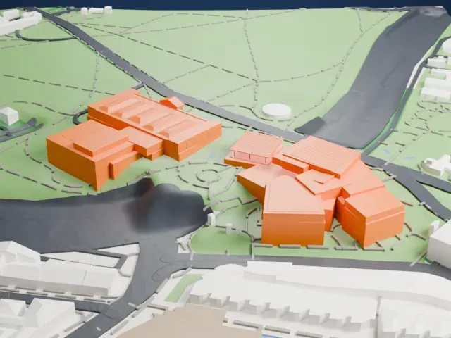 Art Gallery of New South Wales model, East view
