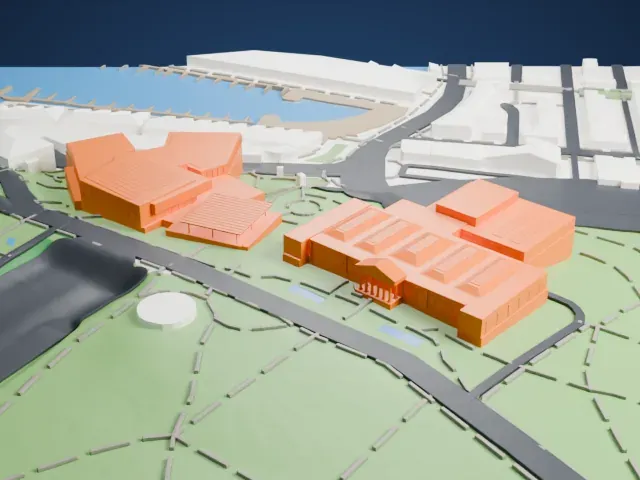 Art Gallery of New South Wales model, West view