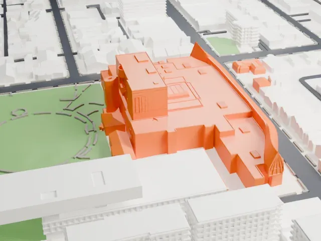Art Gallery of Ontario model, East view