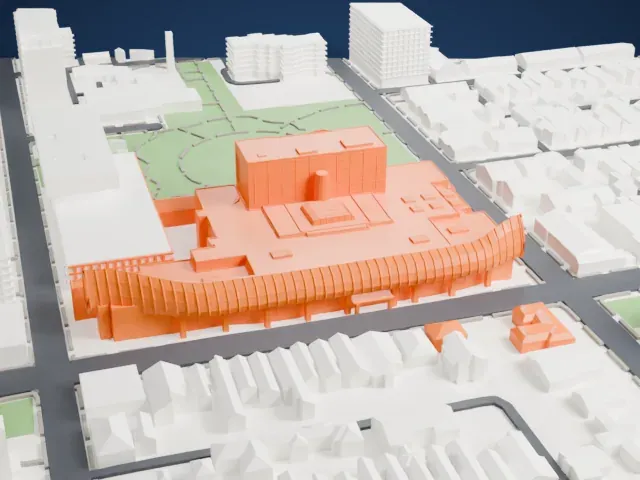 Art Gallery of Ontario model, North view