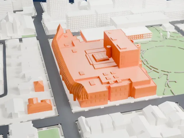 Art Gallery of Ontario model, West view