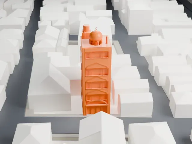 Asakusa Mosque model, South view
