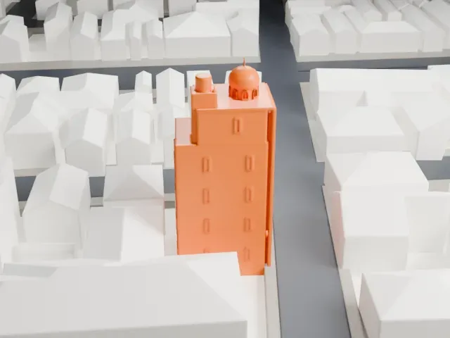 Asakusa Mosque model, West view