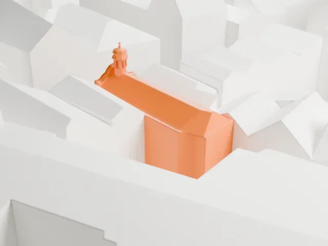Asam Church, Munich model, North view