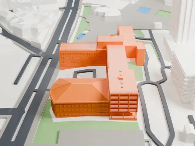 Assembly of Kosovo model, North view