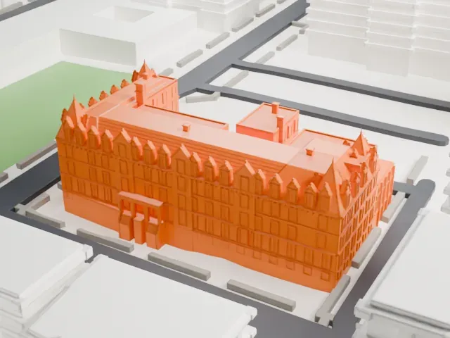 Association Residence Nursing Home model, West view