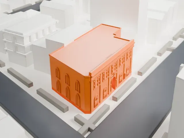 Astoria Center of Israel model, North view