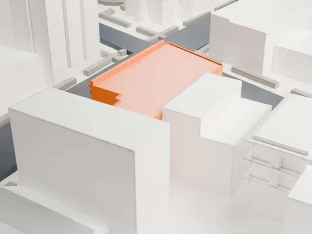 Astoria Center of Israel model, South view