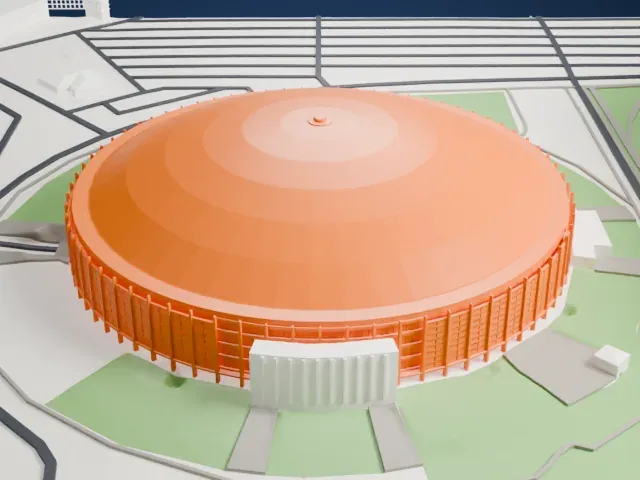 Astrodome model, North view