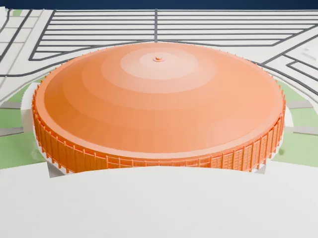 Astrodome model, West view