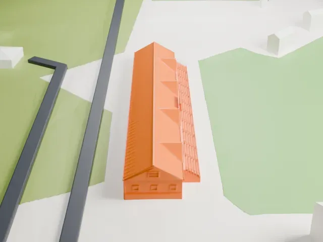 ATCO Field model, East view