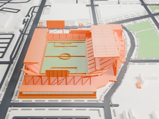 Audi Field model, South view